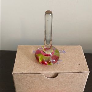 NIB handblown Glass ring holder